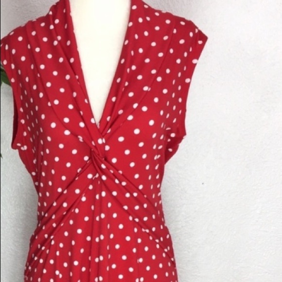 Joseph Ribkoff Dresses & Skirts - JOSEPH RIBKOFF 12 Dress Red Polka Dot Rockabilly
